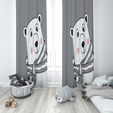 Lolla Evmila Çocuk Odası Desenli Fon Perde