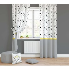 Lolla Evmila Çocuk Odası Desenli Fon Perde