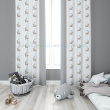 Evmila Çocuk Odası Desenli Fon Perdesi