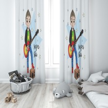Lolla Evmila Çocuk Odası Desenli Fon Perde