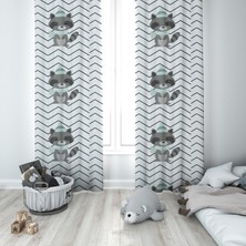 Lolla Evmila Çocuk Odası Desenli Fon Perde