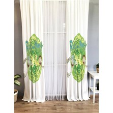 Evmila Çizgi Film Desenli Çocuk Odası Fon Perde