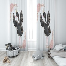 Lolla Evmila Çocuk Odası Desenli Fon Perde