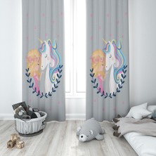 Lolla Evmila Çocuk Odası Desenli Fon Perde