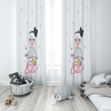 Lolla Evmila Çocuk Odası Desenli Fon Perde