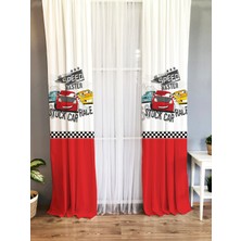 Evmila Baskılı Çocuk Odası Fon Perde