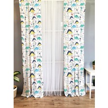 Evmila Baskılı Çocuk Odası Fon Perde