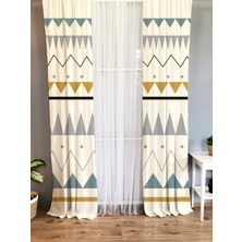 Evmila Baskılı Çocuk Odası Fon Perde