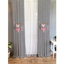 Lolla Evmila Çocuk Odası Desenli Fon Perde