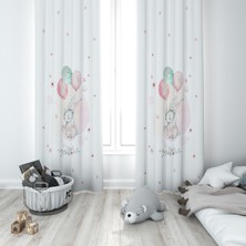 Lolla Evmila Çocuk Odası Desenli Fon Perde