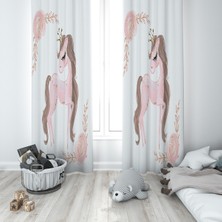 Lolla Evmila Çocuk Odası Desenli Fon Perde