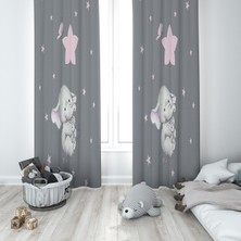 Lolla Evmila Çocuk Odası Desenli Fon Perde