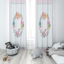 Lolla Evmila Çocuk Odası Desenli Fon Perde