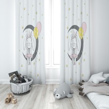 Lolla Evmila Çocuk Odası Desenli Fon Perde