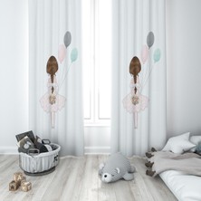 Lolla Evmila Çocuk Odası Desenli Fon Perde