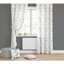 Lolla Evmila Çocuk Odası Desenli Fon Perde