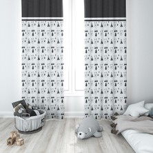 Lolla Evmila Çocuk Odası Desenli Fon Perde