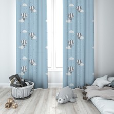Lolla Evmila Çocuk Odası Desenli Fon Perde