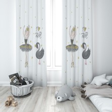 Lolla Evmila Çocuk Odası Desenli Fon Perde