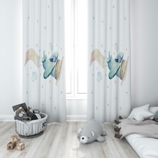 Lolla Evmila Çocuk Odası Desenli Fon Perde