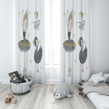 Lolla Evmila Çocuk Odası Desenli Fon Perde