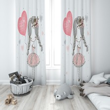 Lolla Evmila Çocuk Odası Desenli Fon Perde