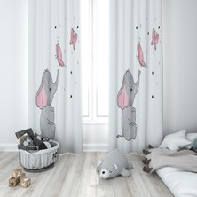 Lolla Evmila Çocuk Odası Desenli Fon Perde