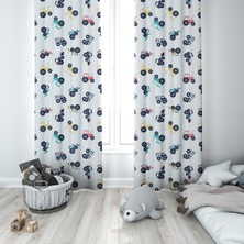 Lolla Evmila Çocuk Odası Desenli Fon Perde