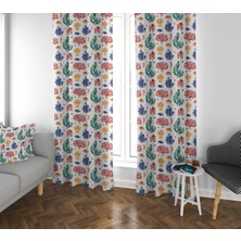 Lolla Evmila Çocuk Odası Desenli Fon Perde