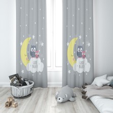 Lolla Evmila Çocuk Odası Desenli Fon Perde