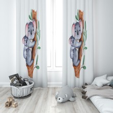 Lolla Evmila Çocuk Odası Desenli Fon Perde