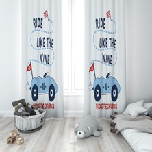 Lolla Evmila Çocuk Odası Desenli Fon Perde