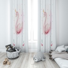 Lolla Evmila Çocuk Odası Desenli Fon Perde