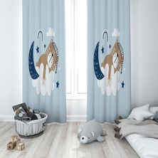 Lolla Evmila Çocuk Odası Desenli Fon Perde