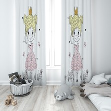 Lolla Evmila Çocuk Odası Desenli Fon Perde