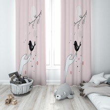Lolla Evmila Çocuk Odası Desenli Fon Perde