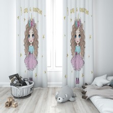 Lolla Evmila Çocuk Odası Desenli Fon Perde