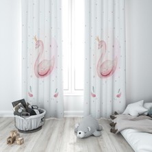 Lolla Evmila Çocuk Odası Desenli Fon Perde