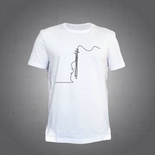 Herşey Nota Kemancı Beyaz Tshirt