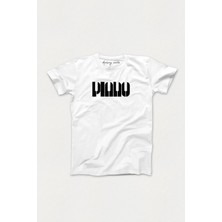 Herşey Nota Piano Beyaz T-Shirt