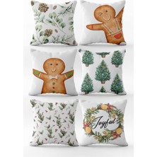 Evmila Yılbaşı Özel 6`lı Kırlent Kılıfı Seti