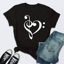 Herşey Nota Sol Anahtar Fa Anahtar  Tshirt