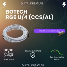 Botech Uydu Anten Kablosu Rg6/u 4K  (F Konnektörlü)