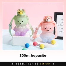 Swico Remado Ayı Modeli Çocuk Su Şişesi 800ML (Yurt Dışından)