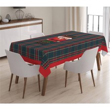 Evmila Yılbaşı Özel Kurşun Asker Desenli Masa Örtüsü