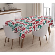 Evmila Yılbaşı Özel Kadife Masa Örtüsü