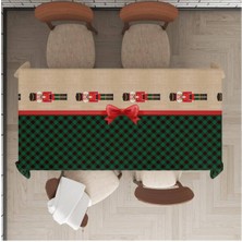 Evmila Yılbaşı Özel Kurşun Asker Desenli Masa Örtüsü