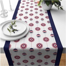 Evmila Yılbaşı Temalı Kadife Runner