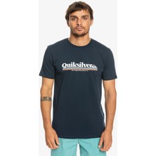Quiksilver Betweenthelines Erkek Mavi Tişört