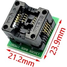 ROBA 150 Mil Smd Soic8 Sop8 SO8 to Dip8 Yaylı Soket Adaptör